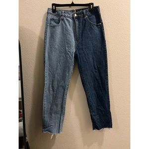 Super cute jeans! Straight legged, multi color, high rise!